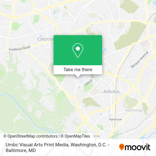 Umbc Visual Arts Print Media map