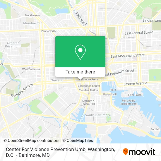 Center For Violence Prevention Umb map