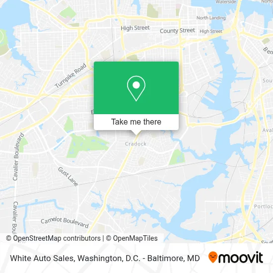 White Auto Sales map