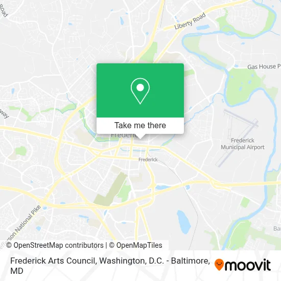 Frederick Arts Council map