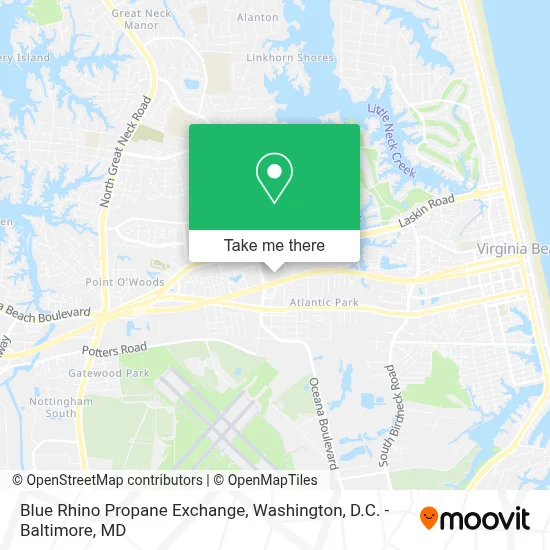 Blue Rhino Propane Exchange map