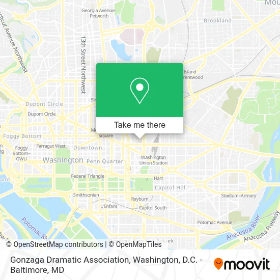 Gonzaga Dramatic Association map