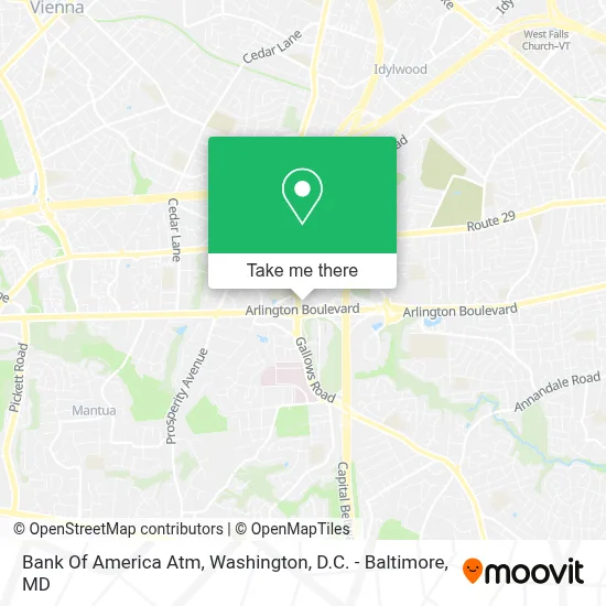 Bank Of America Atm map