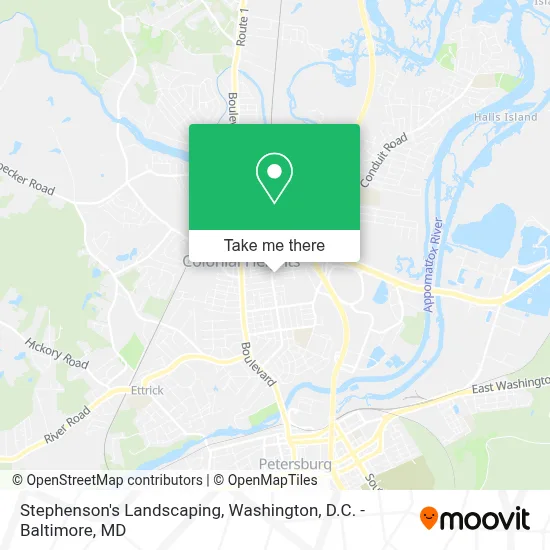 Stephenson's Landscaping map