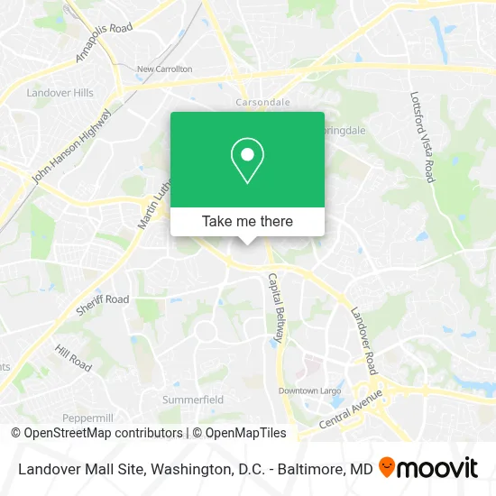 Landover Mall Site map