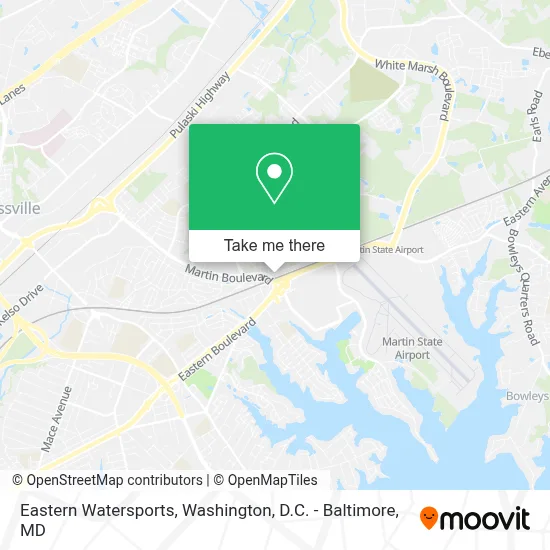 Eastern Watersports map