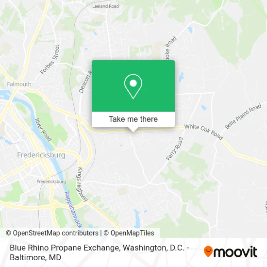 Blue Rhino Propane Exchange map