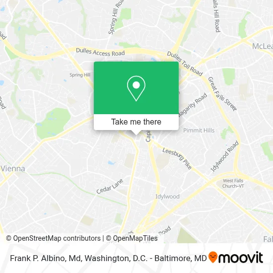 Frank P. Albino, Md map
