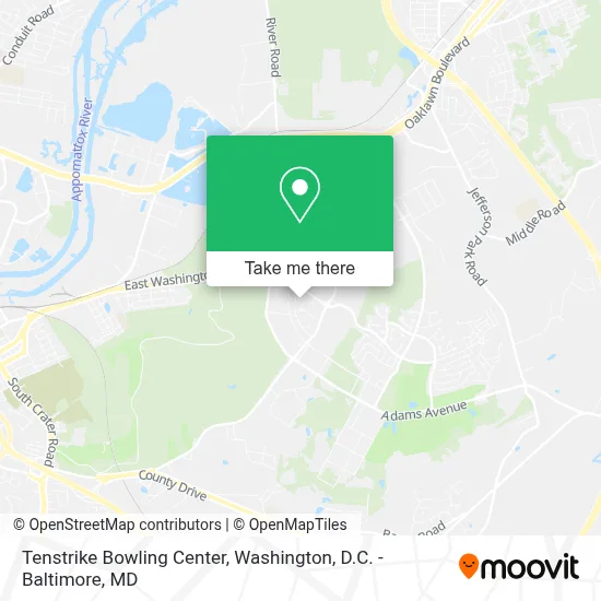 Tenstrike Bowling Center map