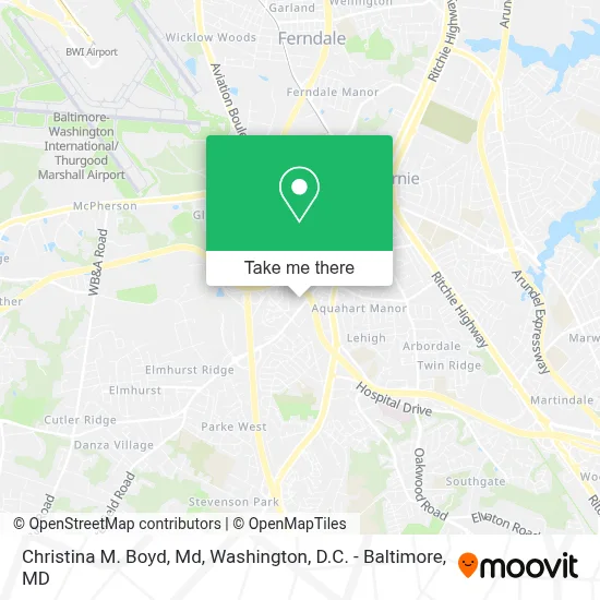 Christina M. Boyd, Md map