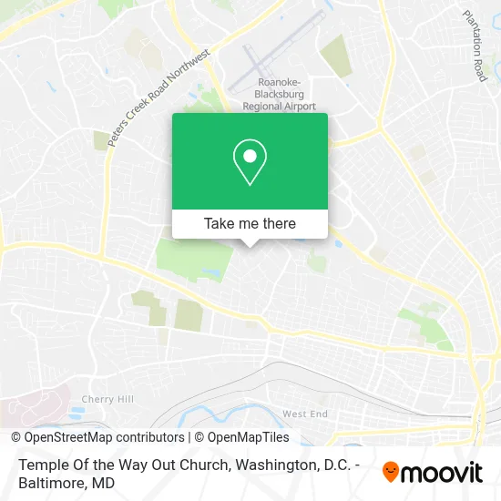 Temple Of the Way Out Church map