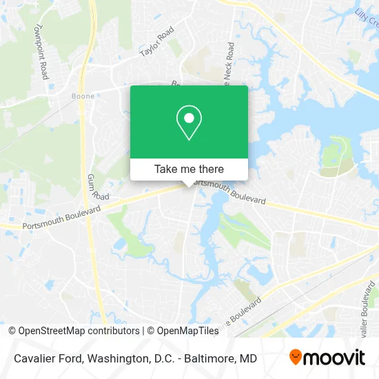Cavalier Ford map