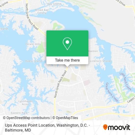 Ups Access Point Location map