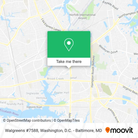 Walgreens #7588 map
