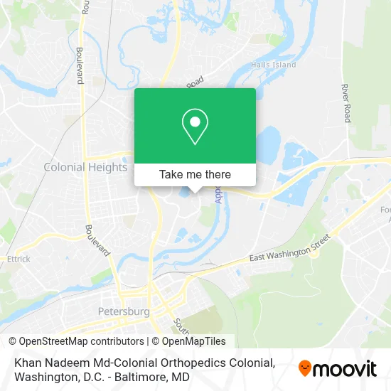 Khan Nadeem Md-Colonial Orthopedics Colonial map