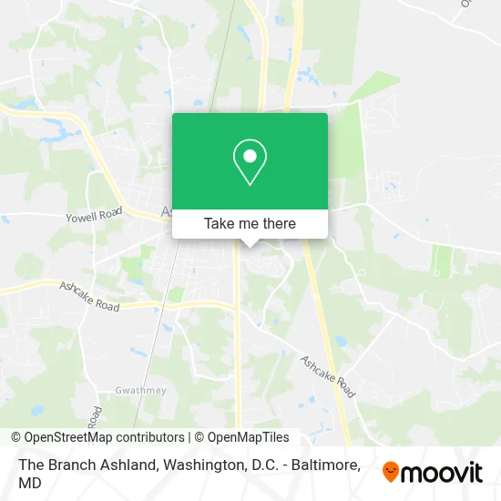 The Branch Ashland map