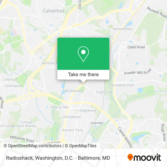 Radioshack map