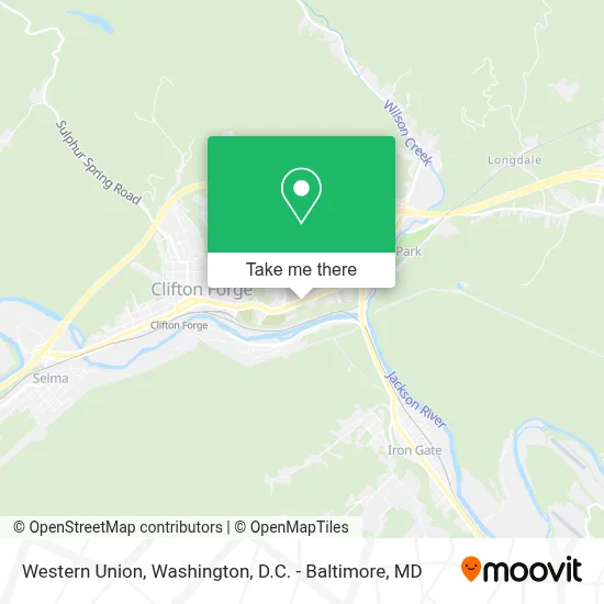Western Union map