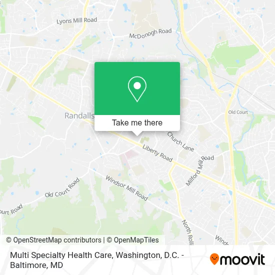 Multi Specialty Health Care map