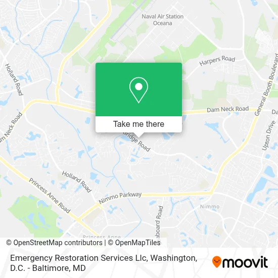 Emergency Restoration Services Llc map