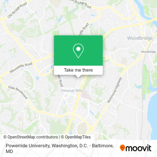 Powerride University map
