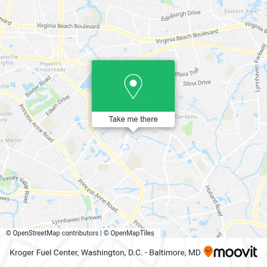 Kroger Fuel Center map