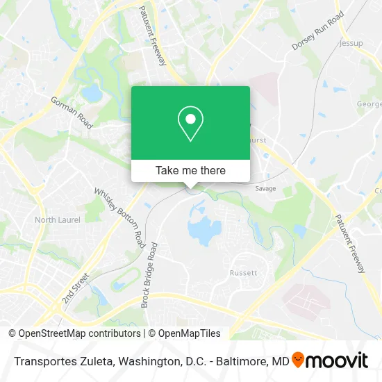 Transportes Zuleta map