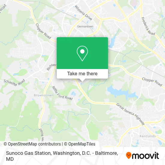 Sunoco Gas Station map