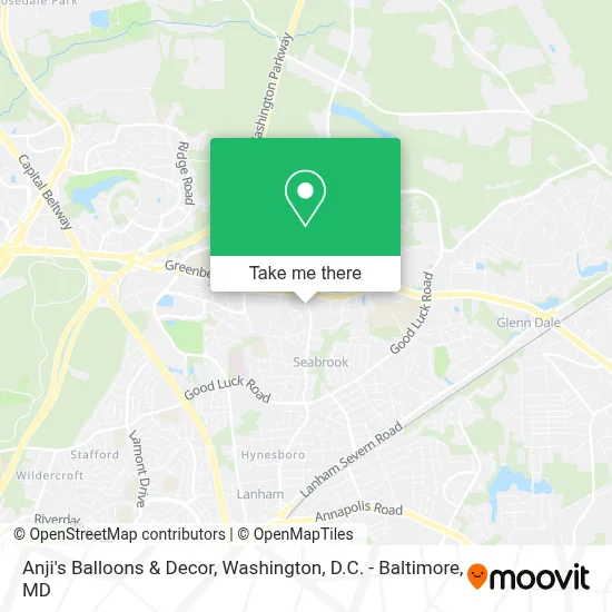 Anji's Balloons & Decor map