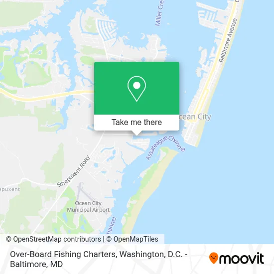 Over-Board Fishing Charters map