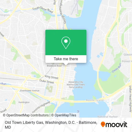 Old Town Liberty Gas map