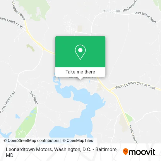 Leonardtown Motors map