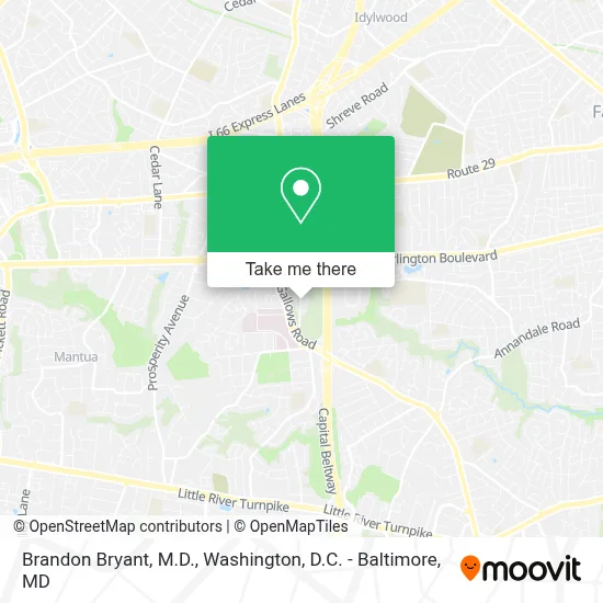 Brandon Bryant, M.D. map