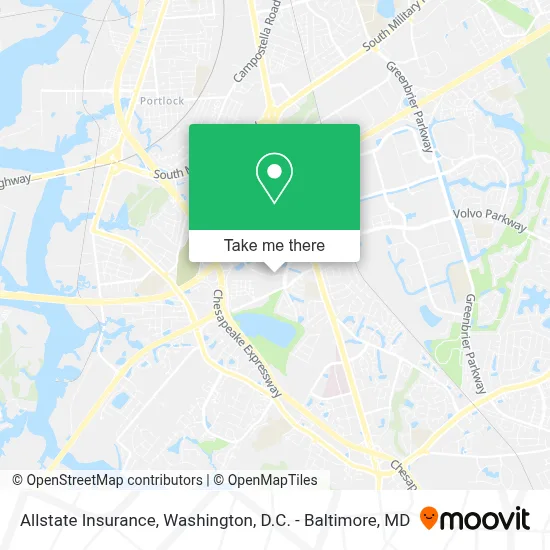 Allstate Insurance map