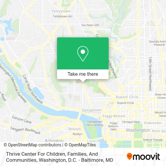 Thrive Center For Children, Families, And Communities map