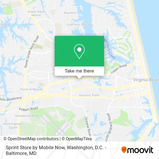 Sprint Store by Mobile Now map