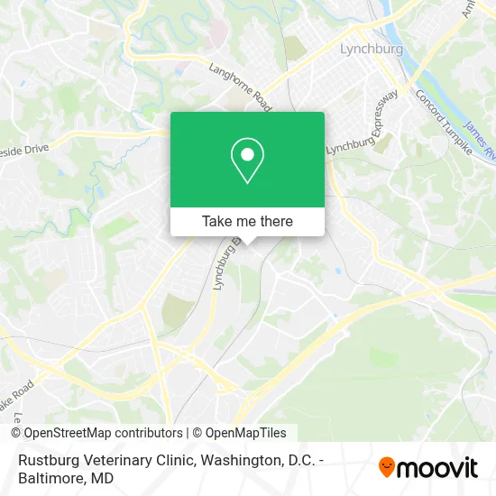 Rustburg Veterinary Clinic map