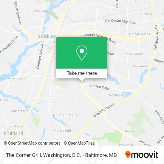 The Corner Grill map