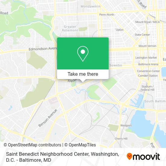 Saint Benedict Neighborhood Center map