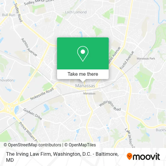 The Irving Law Firm map