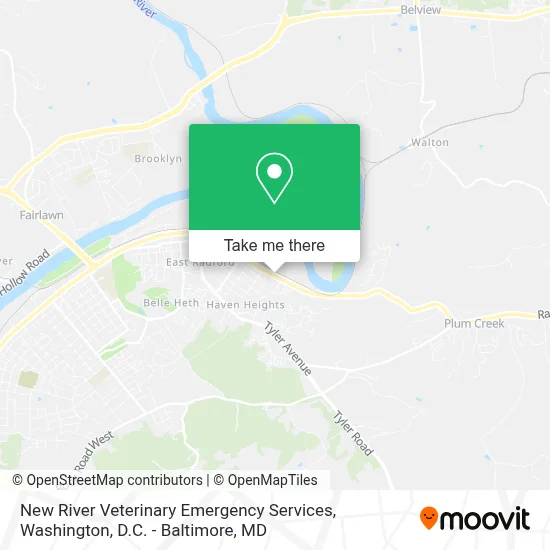 New River Veterinary Emergency Services map