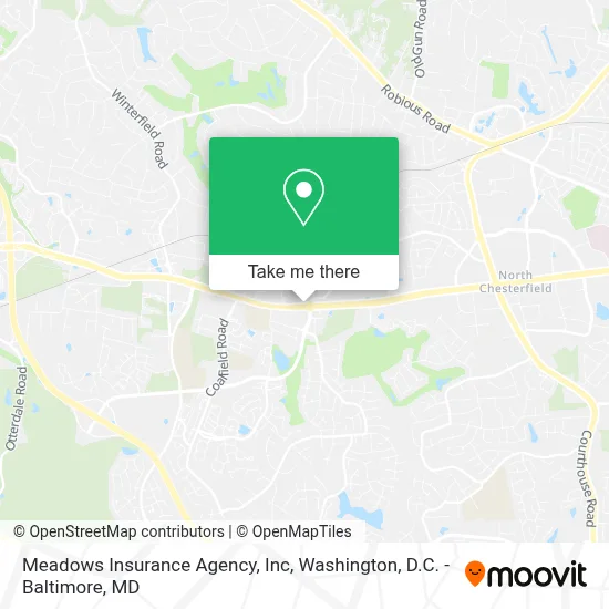 Meadows Insurance Agency, Inc map