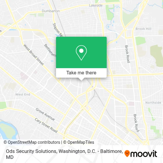Ods Security Solutions map