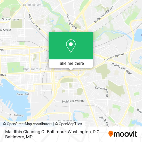 Maidthis Cleaning Of Baltimore map
