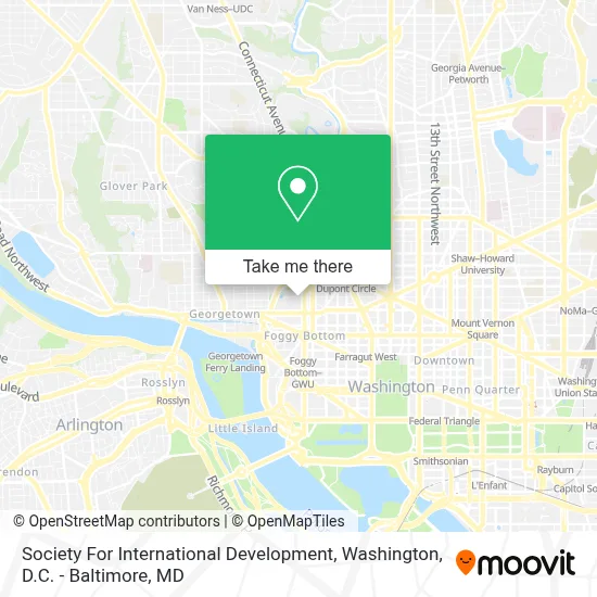 Society For International Development map