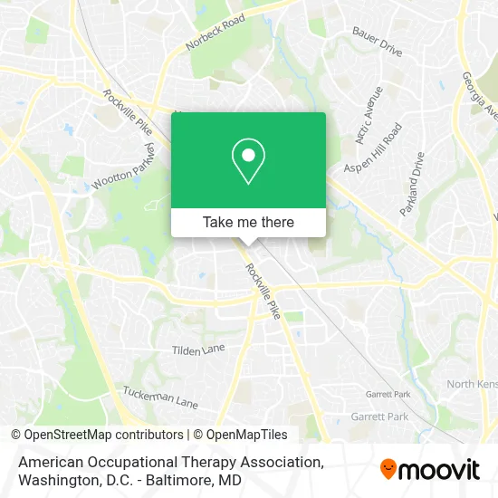 American Occupational Therapy Association map