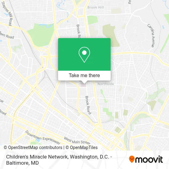 Children's Miracle Network map