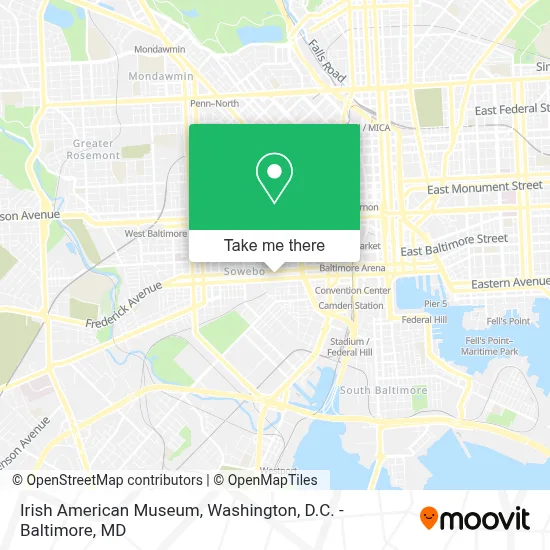 Irish American Museum map