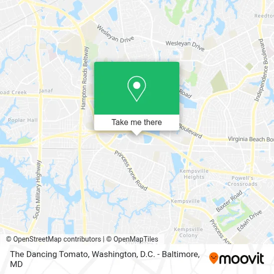 The Dancing Tomato map