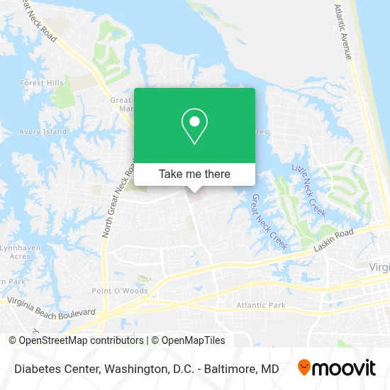 Diabetes Center map